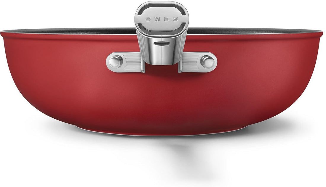 Smeg - 12" 50's Style Non-Stick Wok Red - CKFW3001RDM