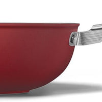 Smeg - 12" 50's Style Non-Stick Wok Red - CKFW3001RDM