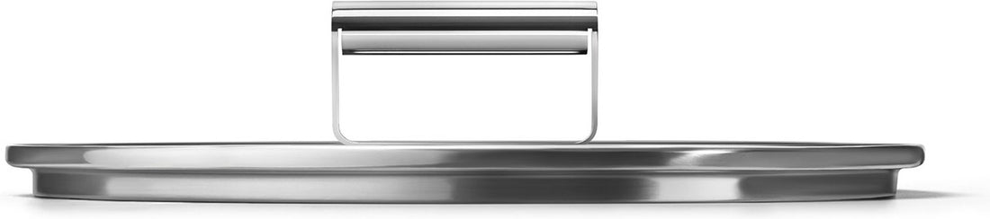Smeg - 12″ Flat Tempered Glass Lid With Stainless Steel Rim - CKFL3001