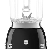 Smeg - 1.6 Qt Retro 50's Style Black Table Blender - BLF03BLUS