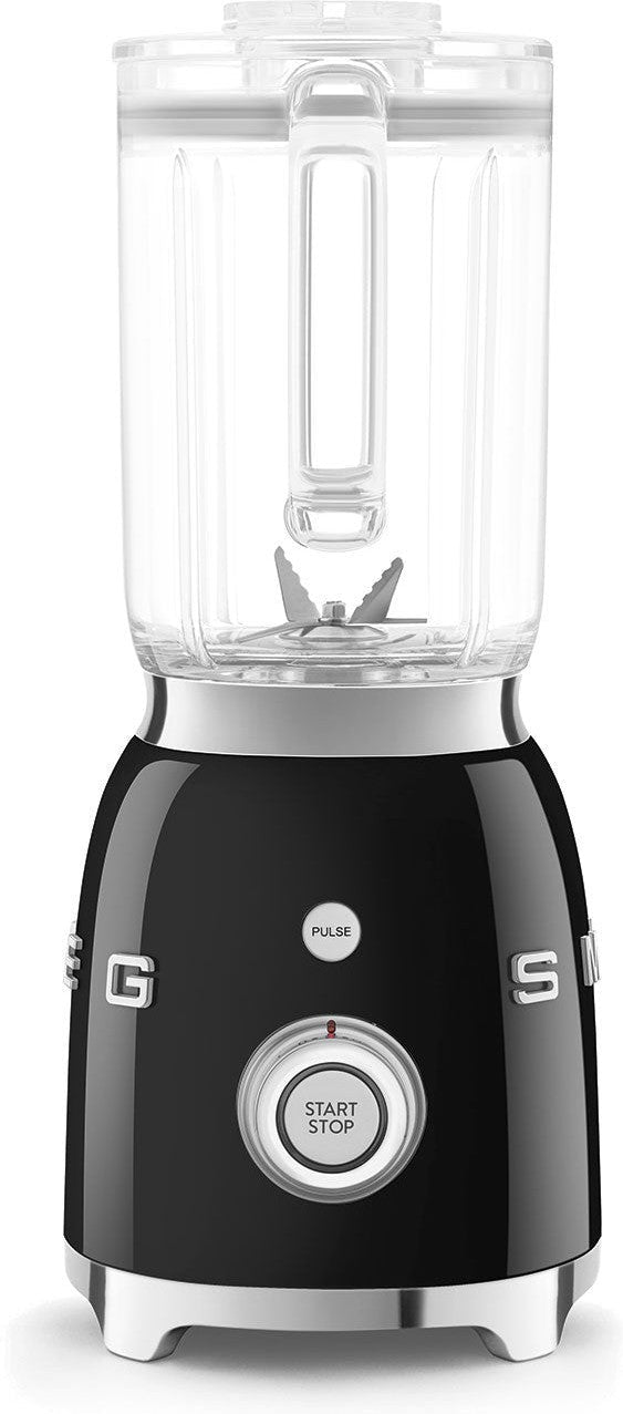 Smeg - 1.6 Qt Retro 50's Style Black Table Blender - BLF03BLUS - DISCONTINUED