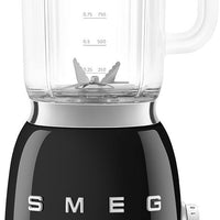 Smeg - 1.6 Qt Retro 50's Style Black Table Blender - BLF03BLUS