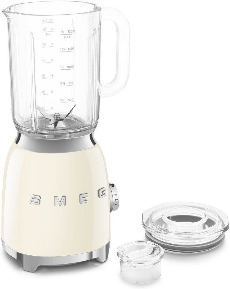 Smeg - 1.6 Qt Retro 50's Style Cream Table Blender - BLF03CRUS