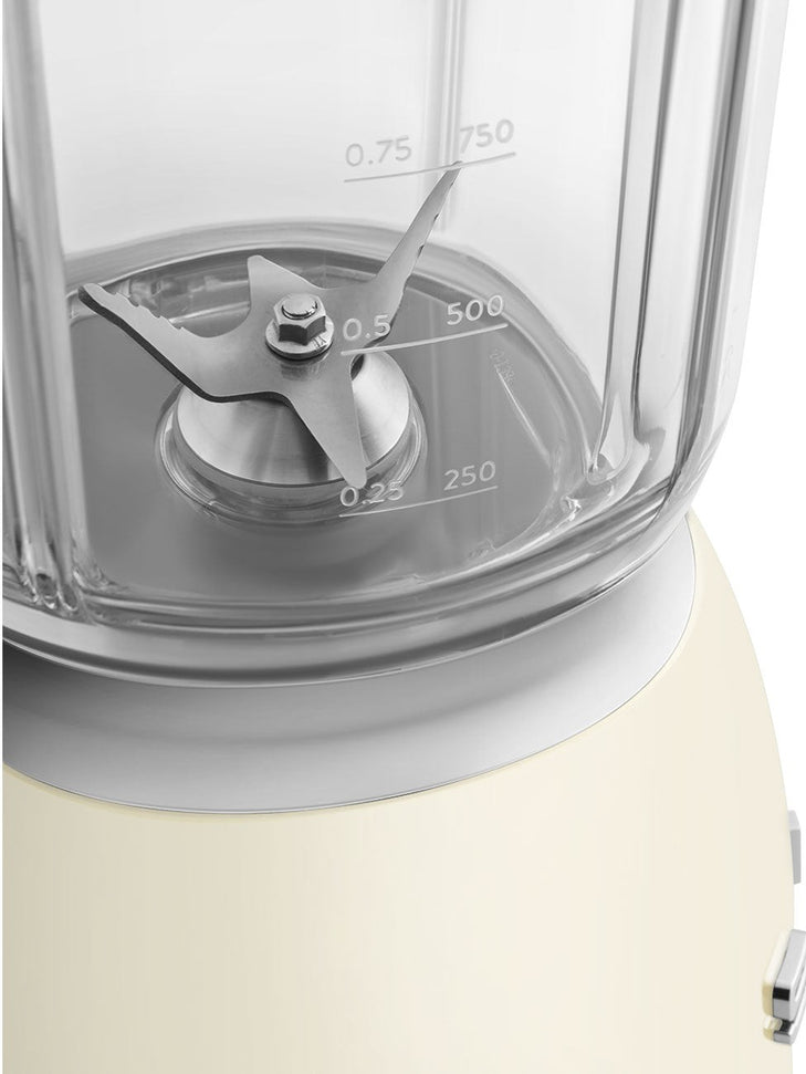 Smeg - 1.6 Qt Retro 50's Style Cream Table Blender - BLF03CRUS