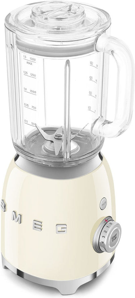 Smeg - 1.6 Qt Retro 50's Style Cream Table Blender - BLF03CRUS