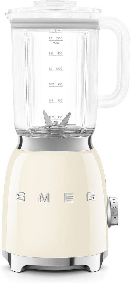 Smeg - 1.6 Qt Retro 50's Style Cream Table Blender - BLF03CRUS