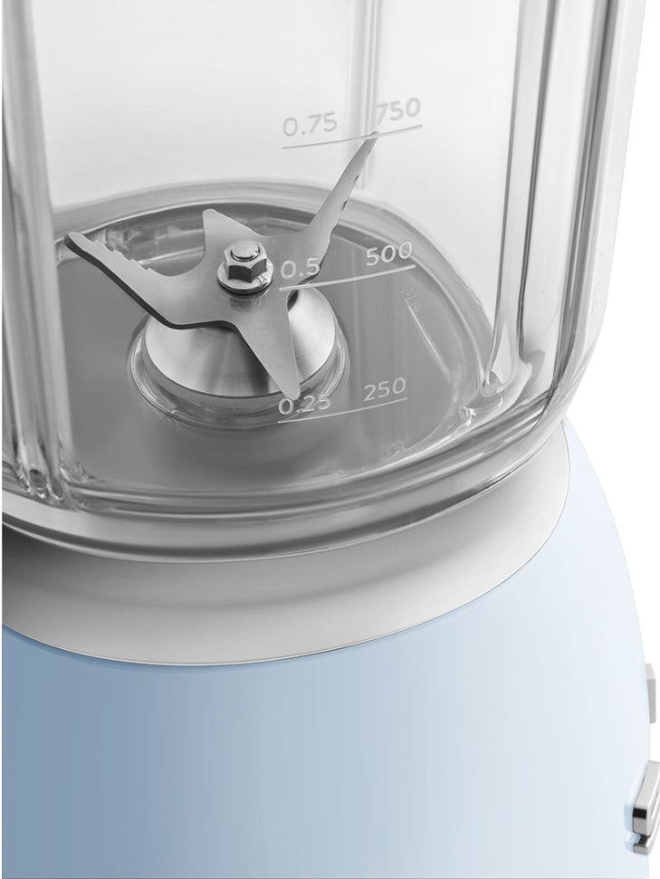 Smeg - 1.6 Qt Retro 50's Style Pastel Blue Table Blender - BLF03PBUS