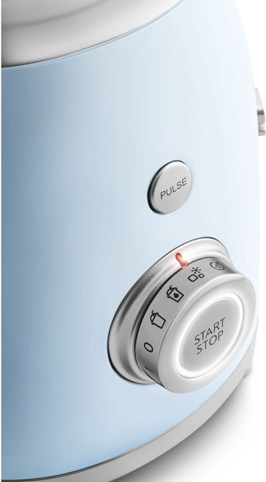 Smeg - 1.6 Qt Retro 50's Style Pastel Blue Table Blender - BLF03PBUS