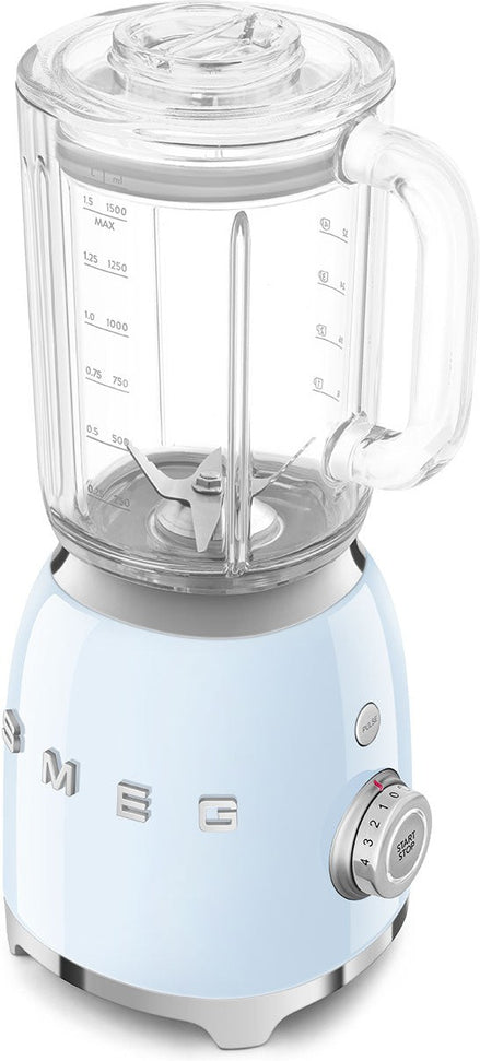 Smeg - 1.6 Qt Retro 50's Style Pastel Blue Table Blender - BLF03PBUS
