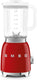 Smeg - 1.6 Qt Retro 50's Style Red Table Blender - BLF03RDUS