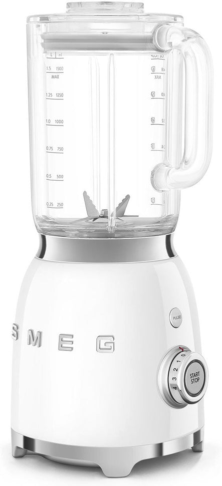 Smeg - 1.6 Qt Retro 50's Style White Table Blender - BLF03WHUS