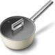 Smeg - 20" Cream Non-Stick Sauce Pan With Lid - CKFS2011CRM
