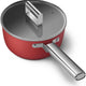 Smeg - 20" Red Non-Stick Sauce Pan With Lid - CKFS2011RDM