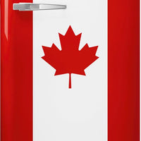 Smeg - 24" 50's Retro Style Canadian Flag Right Hinge Refrigerator - FAB28URDCA3