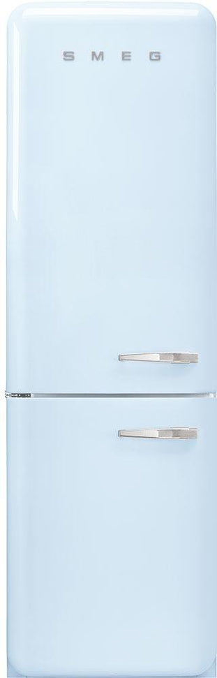Smeg - 24" 50's Retro Style No Frost RefrigeratorLeft Hinge Pastel Blue - FAB32ULPB3 (Special Order Item)