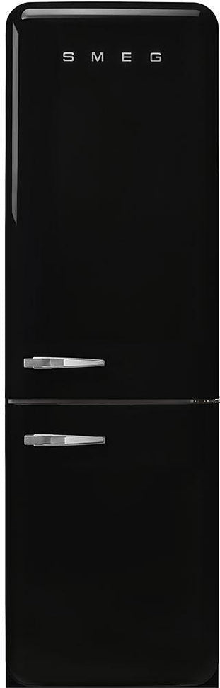 Smeg - 24" 50's Retro Style No Frost RefrigeratorRight Hinge Black - FAB32URBL3 (Special Order Item)