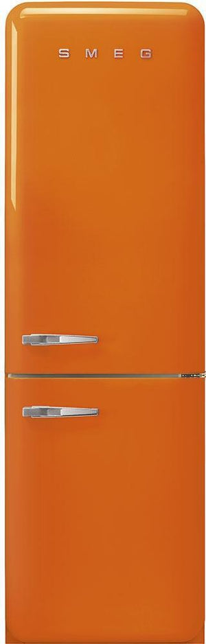 Smeg - 24" 50's Retro Style No Frost RefrigeratorRight Hinge Orange - FAB32UROR3