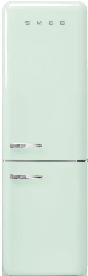 Smeg - 24" 50's Retro Style No Frost RefrigeratorRight Hinge Pastel Green - FAB32URPG3