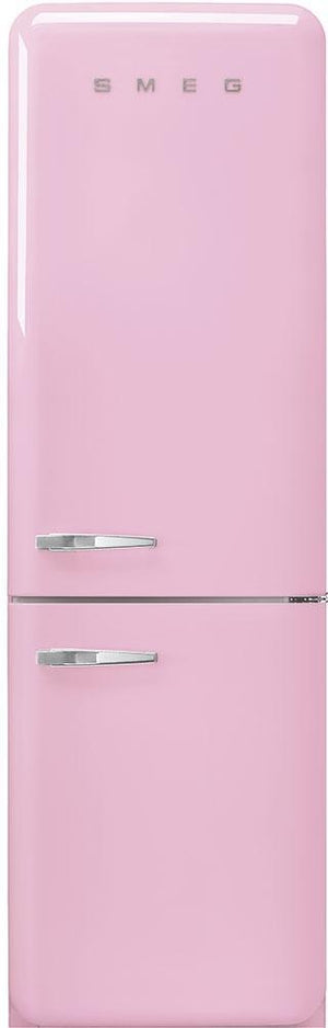 Smeg - 24" 50's Retro Style No Frost RefrigeratorRight Hinge Pink - FAB32URPK3