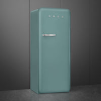 Smeg - 24" 50's Retro Style Refrigerator Right Hinge Matte Emerald Green - FAB28URDEG3 (Special Order Item)