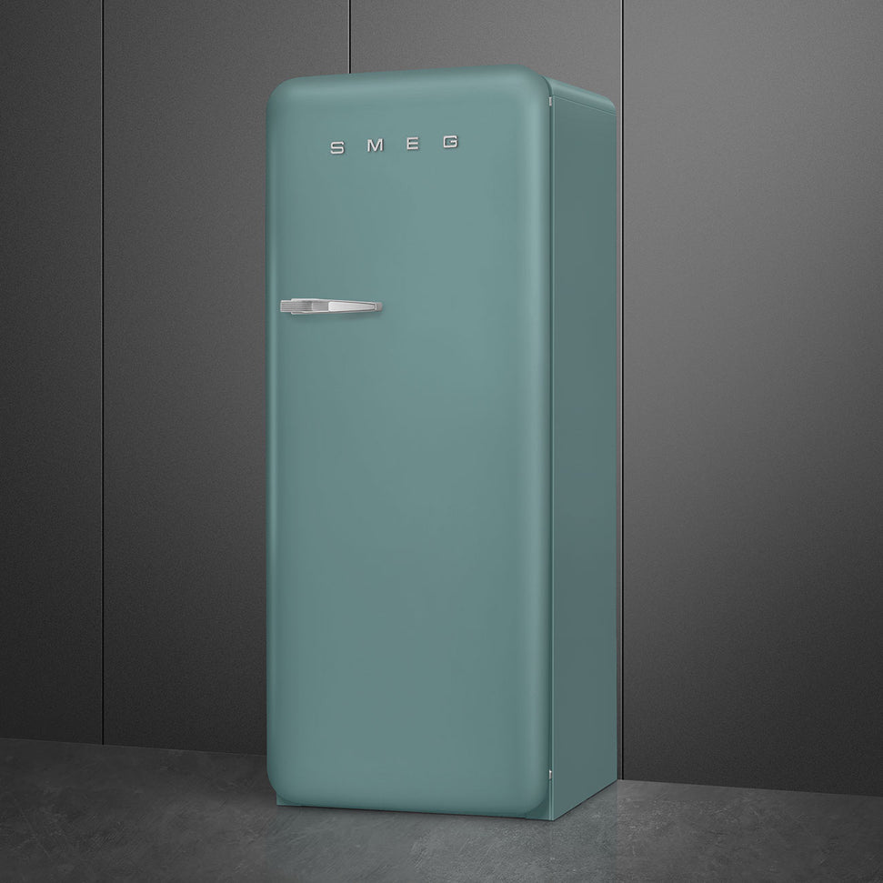 Smeg - 24" 50's Retro Style Refrigerator Right Hinge Matte Emerald Green - FAB28URDEG3 (Special Order Item)