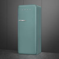 Smeg - 24" 50's Retro Style Refrigerator Right Hinge Matte Emerald Green - FAB28URDEG3 (Special Order Item)