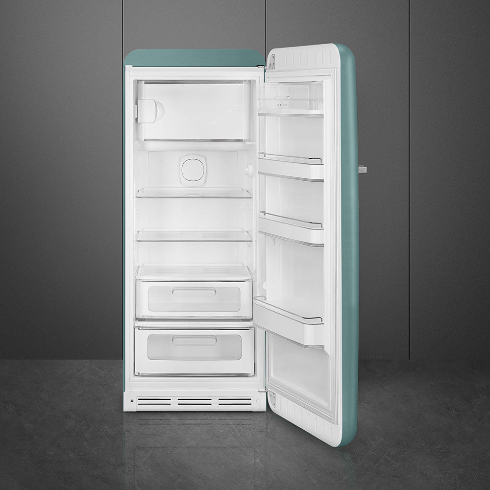 Smeg - 24" 50's Retro Style Refrigerator Right Hinge Matte Emerald Green - FAB28URDEG3 (Special Order Item)