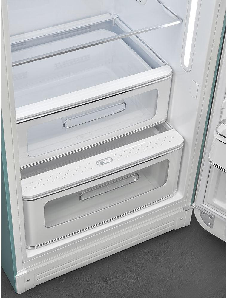 Smeg - 24" 50's Retro Style Refrigerator Right Hinge Matte Emerald Green - FAB28URDEG3 (Special Order Item)