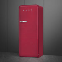 Smeg - 24" 50's Retro Style Refrigerator Right Hinge Matte Ruby Red - FAB28URDRB3 (Special Order Item)