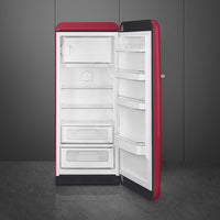 Smeg - 24" 50's Retro Style Refrigerator Right Hinge Matte Ruby Red - FAB28URDRB3 (Special Order Item)