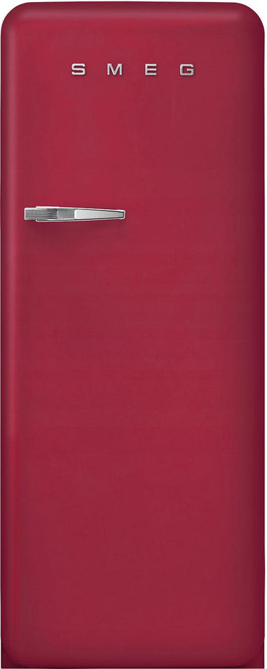 Smeg - 24" 50's Retro Style Refrigerator Right Hinge Matte Ruby Red - FAB28URDRB3 (Special Order Item)