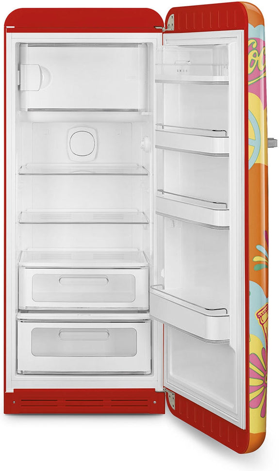 Smeg - 24" 50's Retro Style Refrigerator/Freezer Right Hinge Coca Cola Unity - FAB28URDUN3 (Special Order Item)
