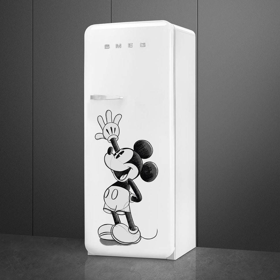 Smeg - 24" 50's Retro Style Refrigerator/Freezer Right Hinge Mickey Mouse - FAB28URDMM4 (Special Order Item)
