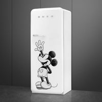 Smeg - 24" 50's Retro Style Refrigerator/Freezer Right Hinge Mickey Mouse - FAB28URDMM4 (Special Order Item)