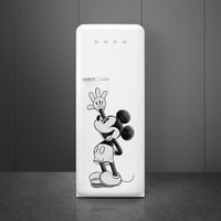 Smeg - 24" 50's Retro Style Refrigerator/Freezer Right Hinge Mickey Mouse - FAB28URDMM4 (Special Order Item)