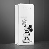 Smeg - 24" 50's Retro Style Refrigerator/Freezer Right Hinge Mickey Mouse - FAB28URDMM4 (Special Order Item)
