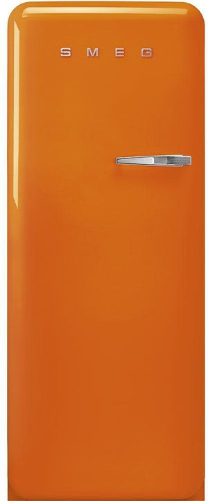 Smeg - 24" 50's Retro Style RefrigeratorLeft Hinge Orange - FAB28ULOR3