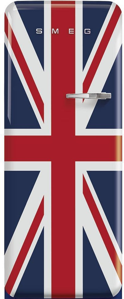 Smeg - 24" 50's Retro Style RefrigeratorLeft Hinge Union Jack - FAB28ULDUJ3 (Special Order Item)