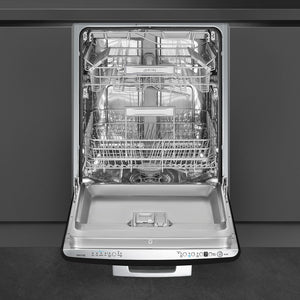 Smeg - 24" Black Retro Dishwasher - STU2FABBL2