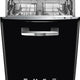 Smeg - 24" Black Retro Dishwasher - STU2FABBL2