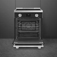 Smeg - 24" Freestanding Matte Black Induction Range - SPR24UIMAN