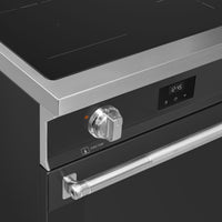 Smeg - 24" Freestanding Matte Black Induction Range - SPR24UIMAN