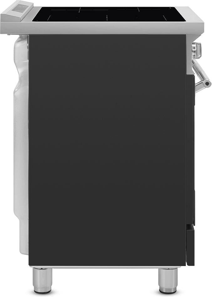 Smeg - 24" Freestanding Matte Black Induction Range - SPR24UIMAN