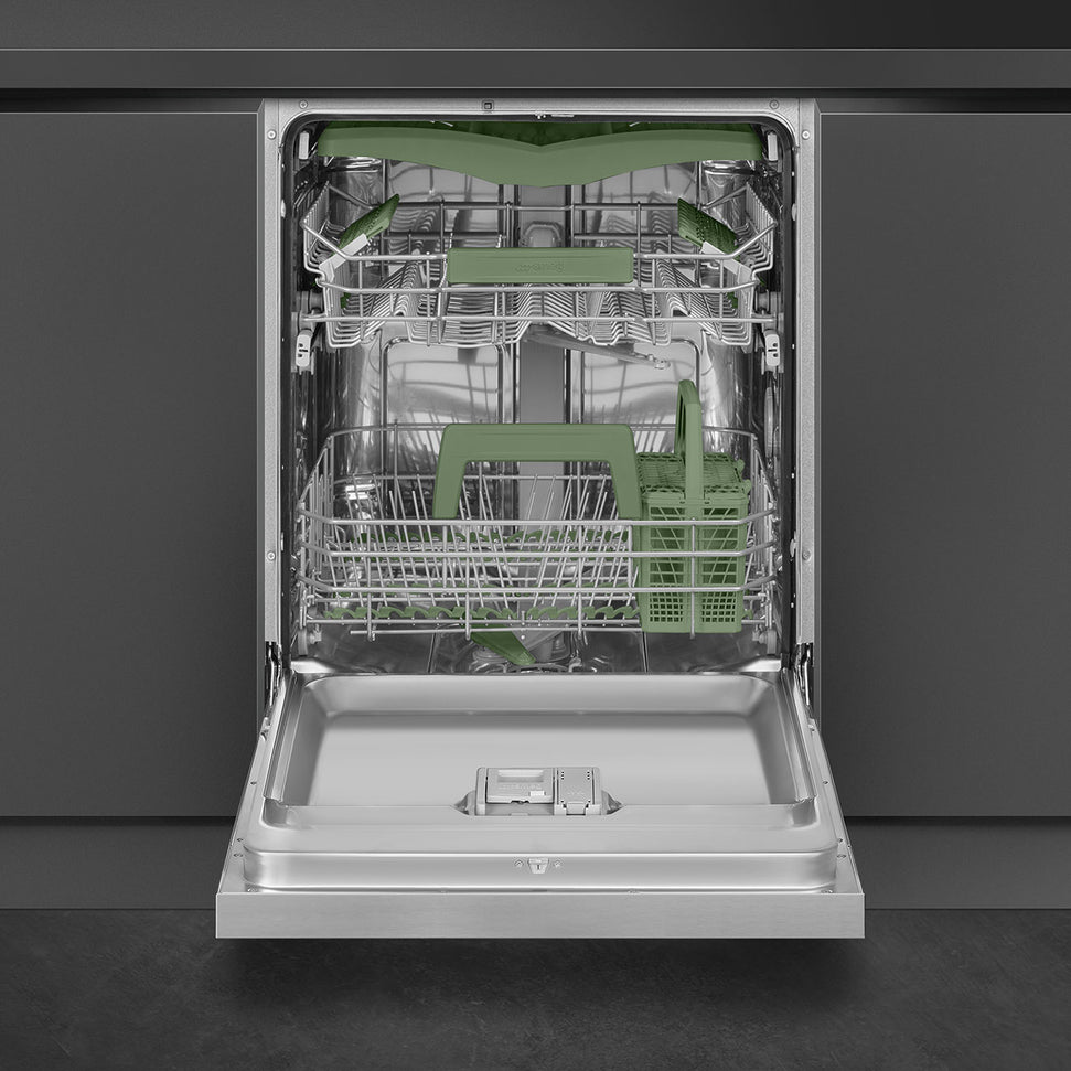 Smeg - 24" Full Console Built-in Dishwasher with Orbital Wash System - DW8210X