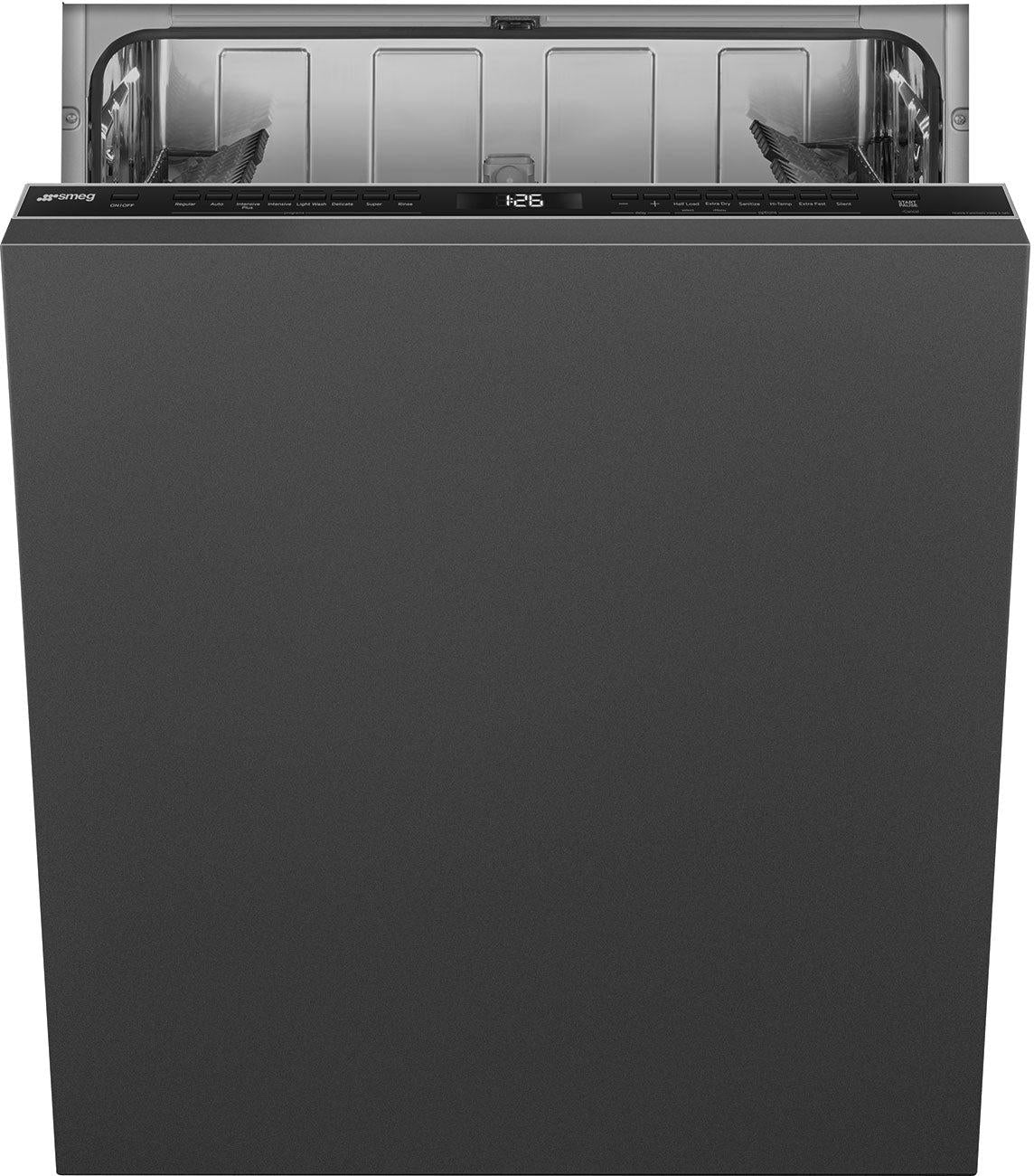 Smeg - 24" Panel Ready Built-in Dishwasher with 2 Racks - DW8601