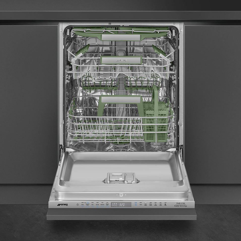 Smeg - 24" Panel Ready Fully Integrated Built-in Dishwasher with 16 Place Setting Capacity - DW8630