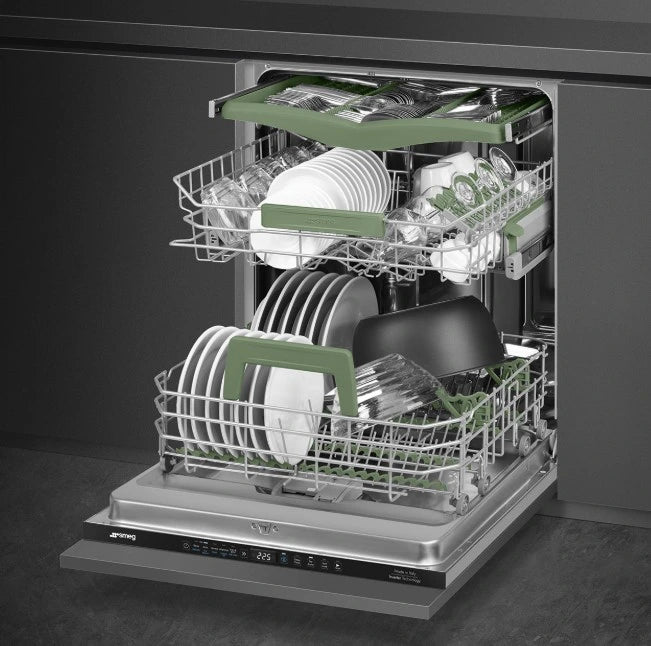 Smeg - 24" Panel Ready Top Control Built-in Dishwasher with Orbital Wash System - DW8220