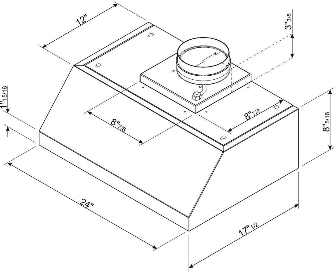 Smeg - 24" Pro-Style Under Cabinet Hood - PRELIMINARY - KPRU24X (Special Order Item)