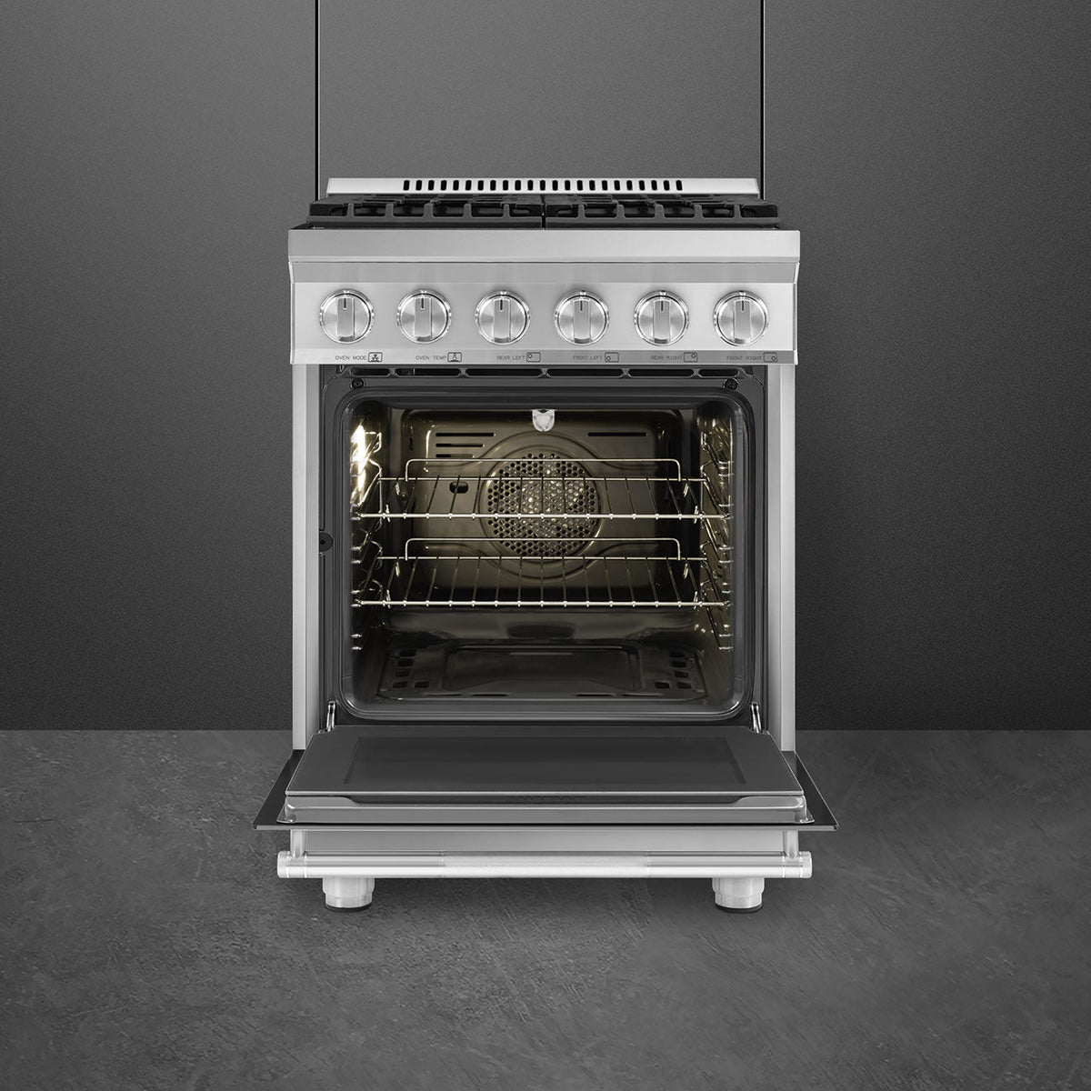 Smeg - 24" Professional Stainless-Steel ALL GAS Range - SPR24UGGX (Special Order Item)