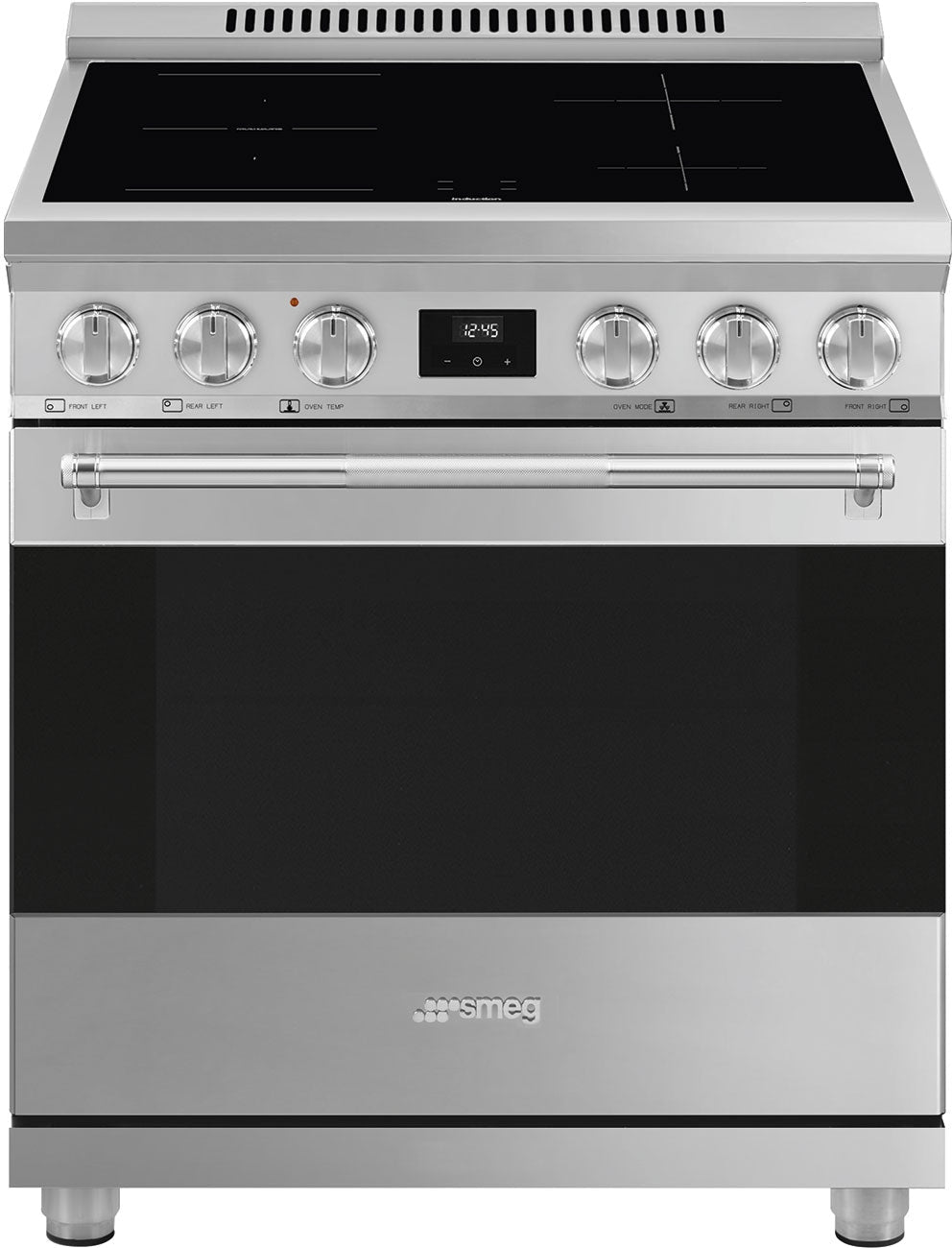 Smeg - 24" Stainless Steel Professional Induction Range - SPR24UIMX